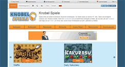 Desktop Screenshot of knobelspiele.com