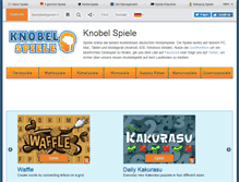 Tablet Screenshot of knobelspiele.com